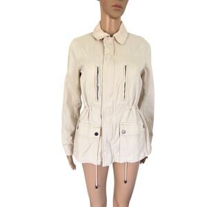 Lucky Brand Utility Jacket XS Outdoor Minimalist Streetwear Country Beige